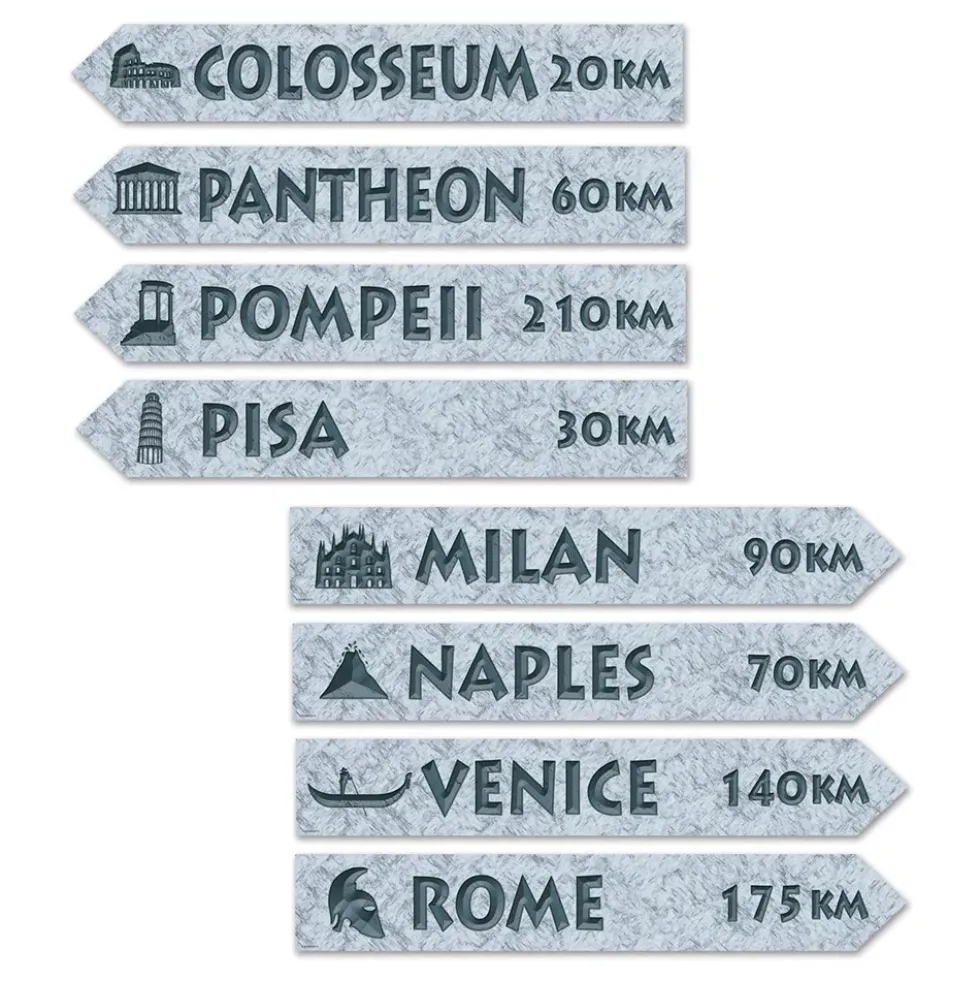 Italienska Gatuskyltar