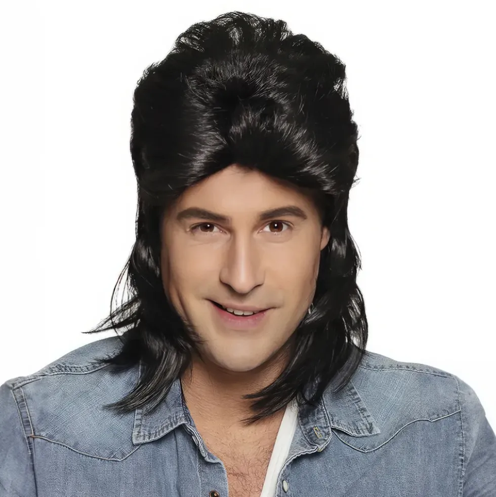Jimmy Svart Peruk