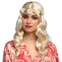 Joy Blond Peruk med Pannband