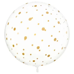 Jätteballong Transparent Prickig