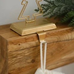 Julgran Dekoration med Krok Guld