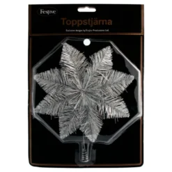 Julgransstjärna Glitter Silver