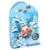 Julkort Pop-Up Tomte på Motorcykel