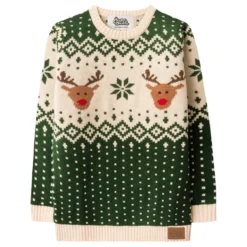 Julren Retro Grön Jultröja för Barn
