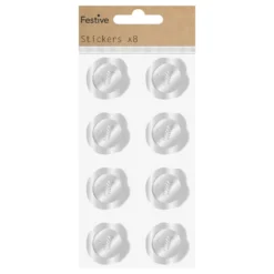 Julstickers Silver