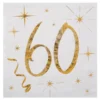 Kaffeservetter 60 Guld