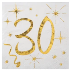 Kaffeservetter 30 Guld