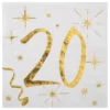 Kaffeservetter 20 Guld