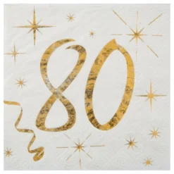 Kaffeservetter 80 Guld