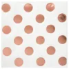 Kaffeservetter Roséguld Prickiga