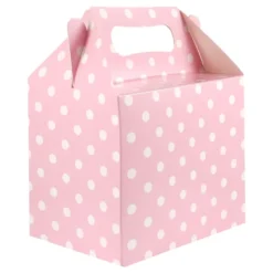 Kalasbox Ljusrosa Prickig