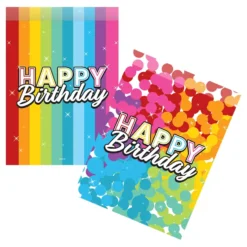 Kalaspåsar Happy Birthday Rainbow