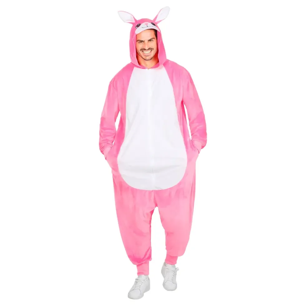 Kanin Rosa Onesie Maskeraddräkt