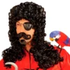 Kapten Krok Peruk med Mustasch