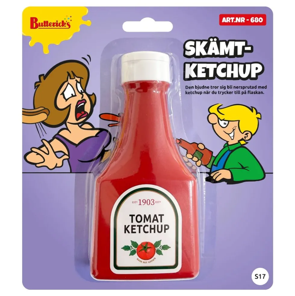 Ketchupflaska Skämtartikel