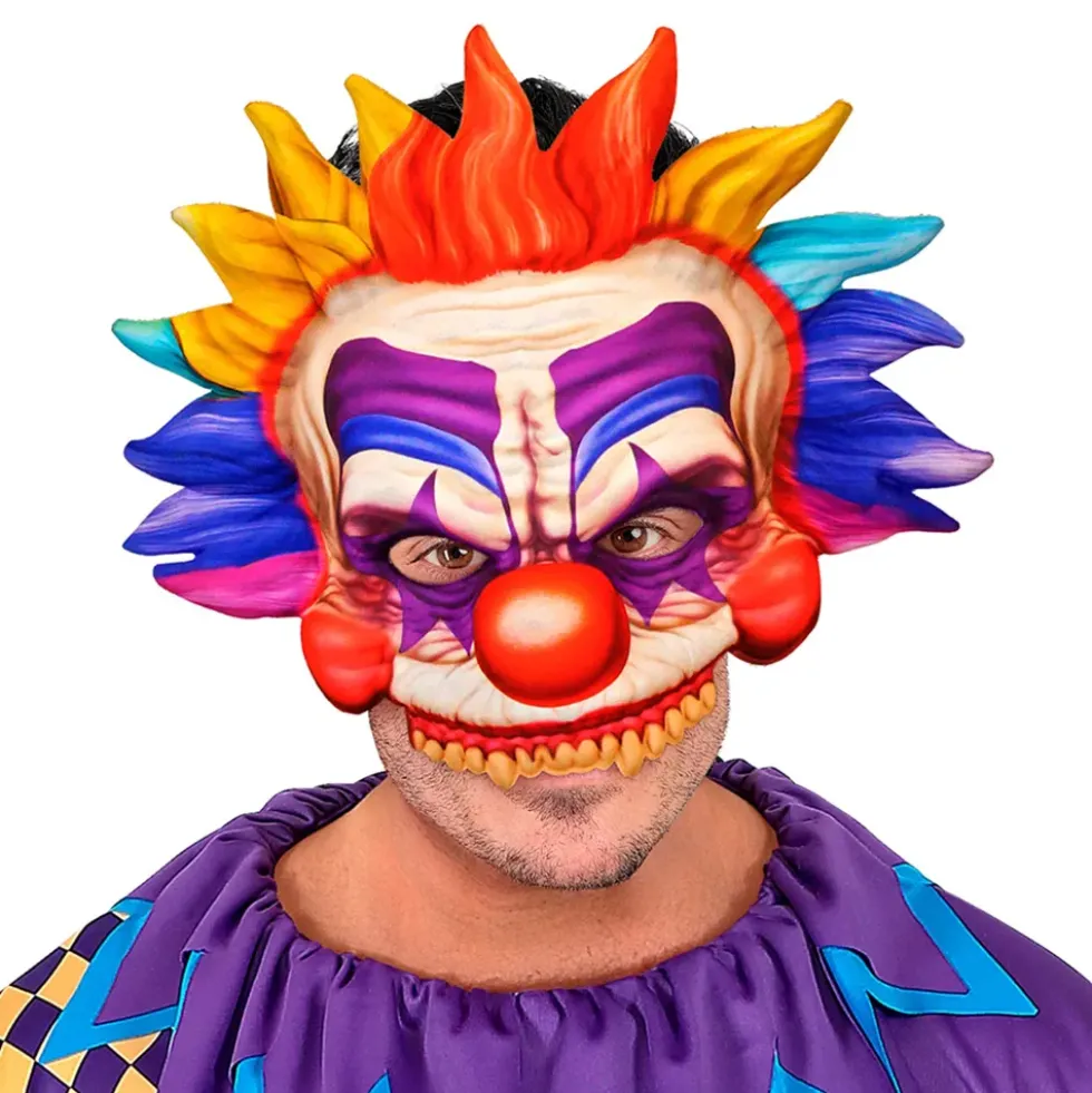 Killer Clown Mask Flerfärgad