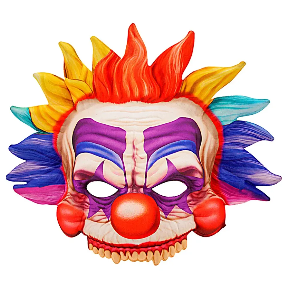 Killer Clown Mask Flerfärgad