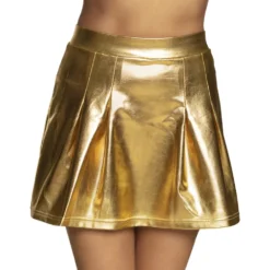 Kjol Kort Guld Metallic