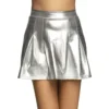 Kjol Kort Silver Metallic