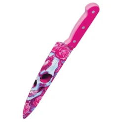 Kniv Dödskalle Rosa