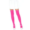 Knästrumpor Nylon Neonrosa Deluxe