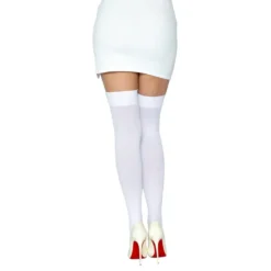 Knästrumpor Nylon Vita Deluxe