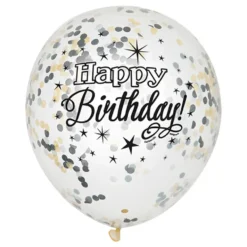 Konfettiballonger Glitter Happy Birthday