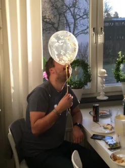 Konfettiballonger Guld