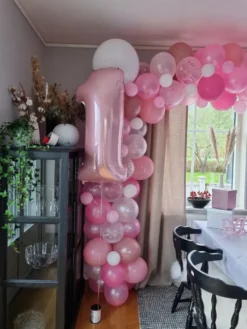 Konfettiballonger Rosa Birthday Princess