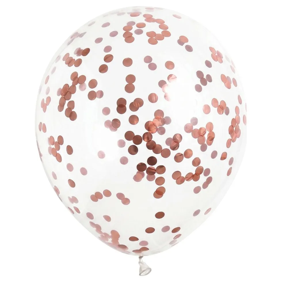 Konfettiballonger Roséguld