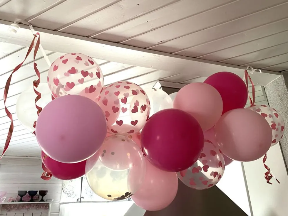 Konfettiballonger Roséguld
