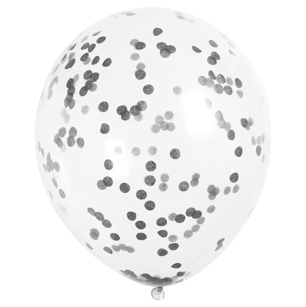 Konfettiballonger Svart