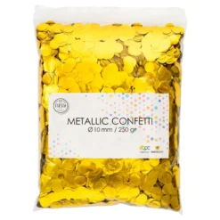 Konfetti Guld Metallic Runda