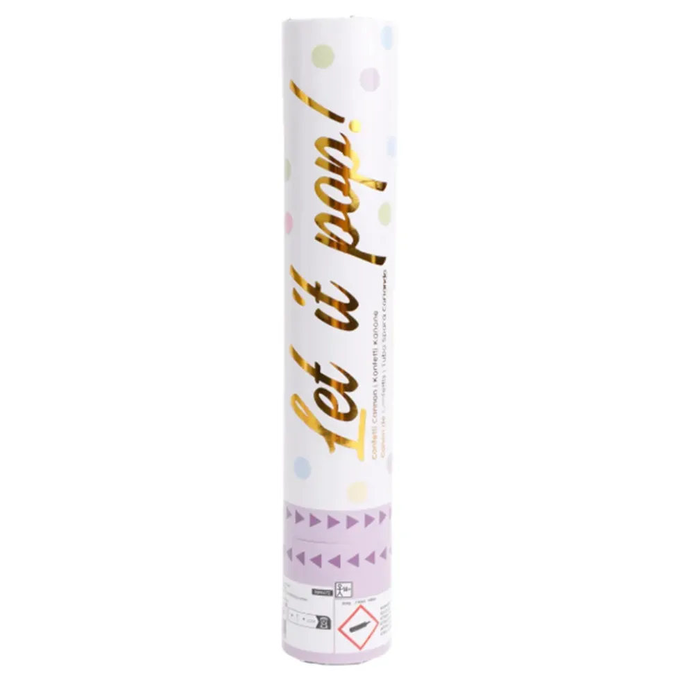 Konfettikanon Färgmix Pastell