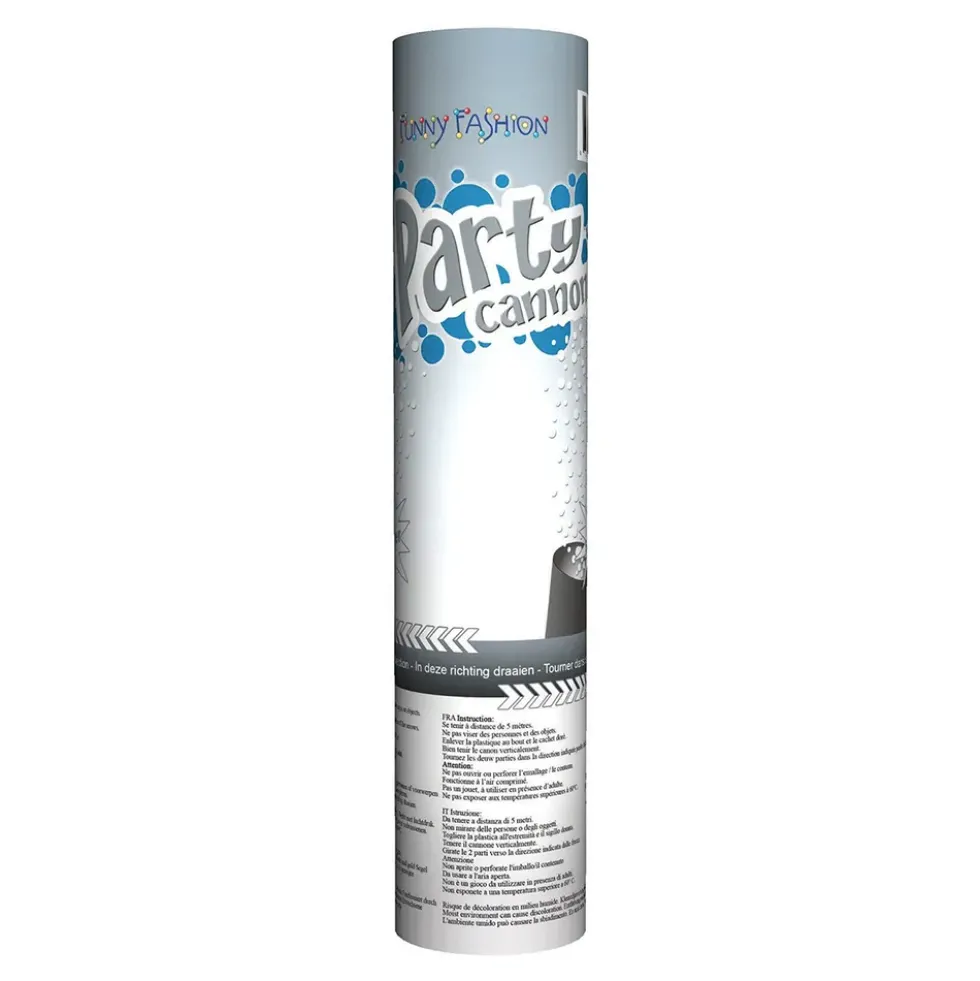 Konfettikanon Party Silver
