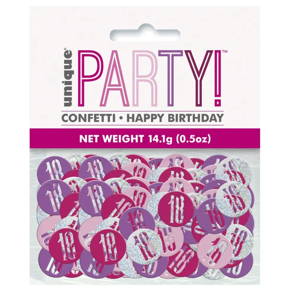 Konfetti 18 Rosa/Silver