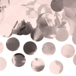 Konfetti Rund Roséguld Metallic