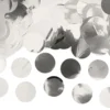 Konfetti Rund Silver Metallic