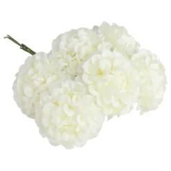Konstgjord Blombukett Hortensior Elfenben