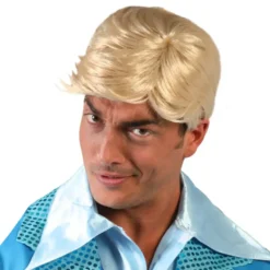 Kort Blond Peruk med Snelugg