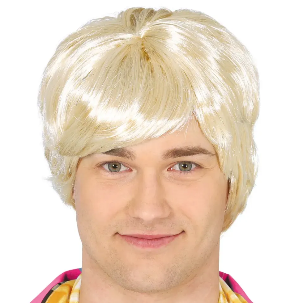 Kort Ljusblond Peruk