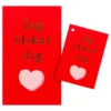 Kort med Kuvert Jag Älskar Dig