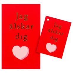 Kort med Kuvert Jag Älskar Dig
