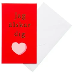 Kort med Kuvert Jag Älskar Dig