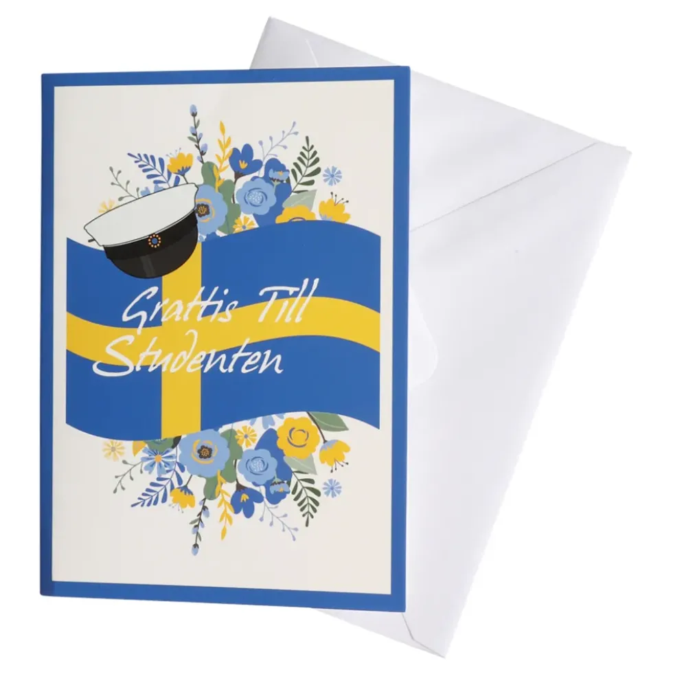 Kort Studenten Svenska Flaggan