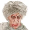 Kort Zombie Grå Peruk