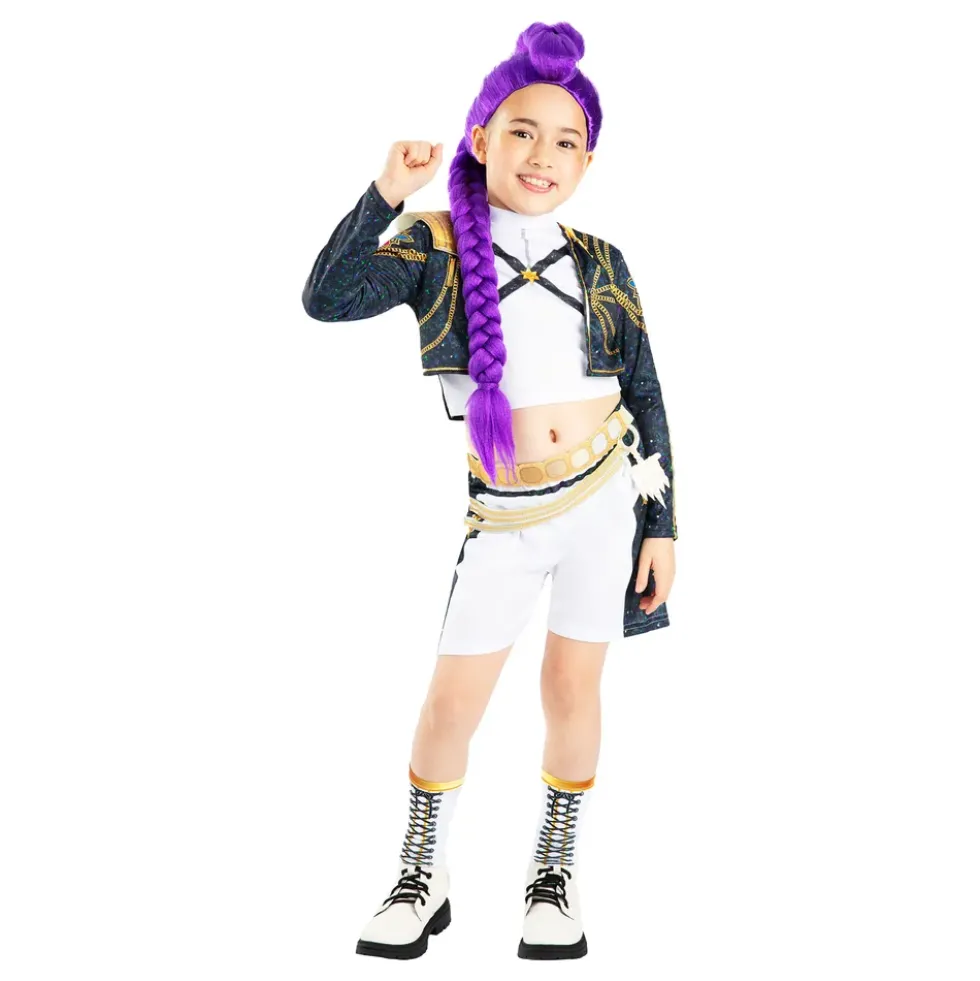 K-pop Demon Hunters™ Rumi Gold Deluxe Barn Maskeraddräkt