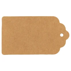 Kraftpapper Etiketter Brun