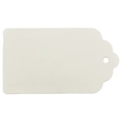 Kraftpapper Etiketter Vit
