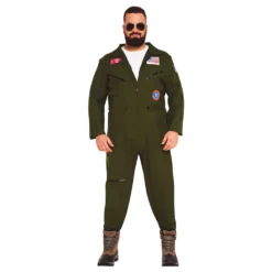 Krigspilot Jumpsuit Maskeraddräkt